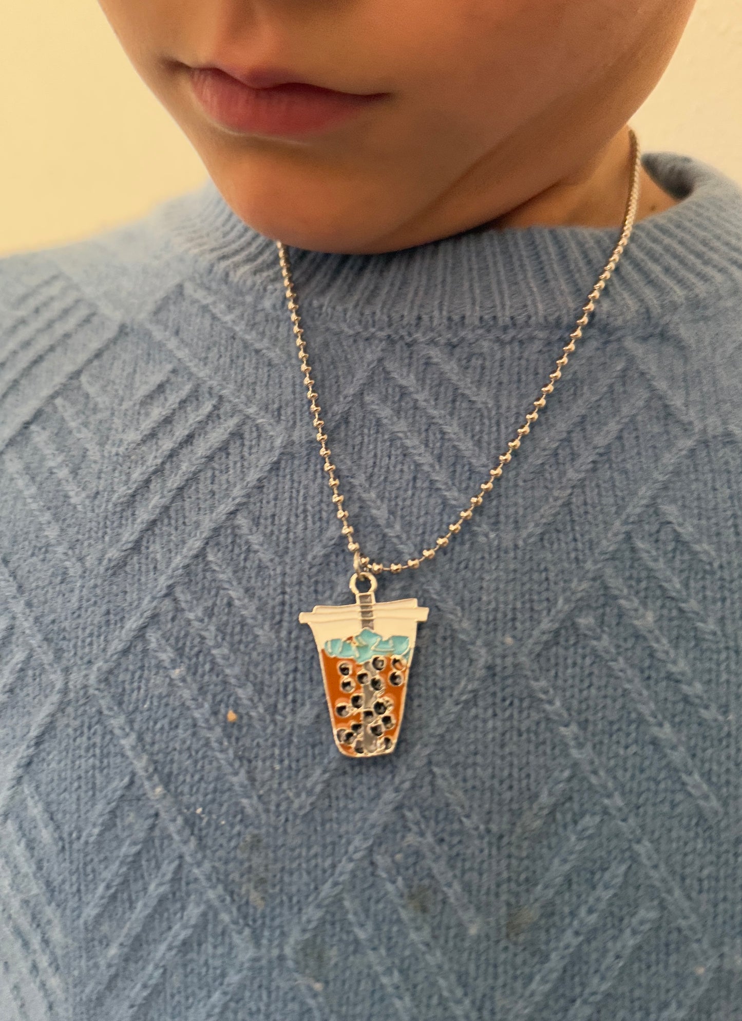 Boba Tea ( necklace )