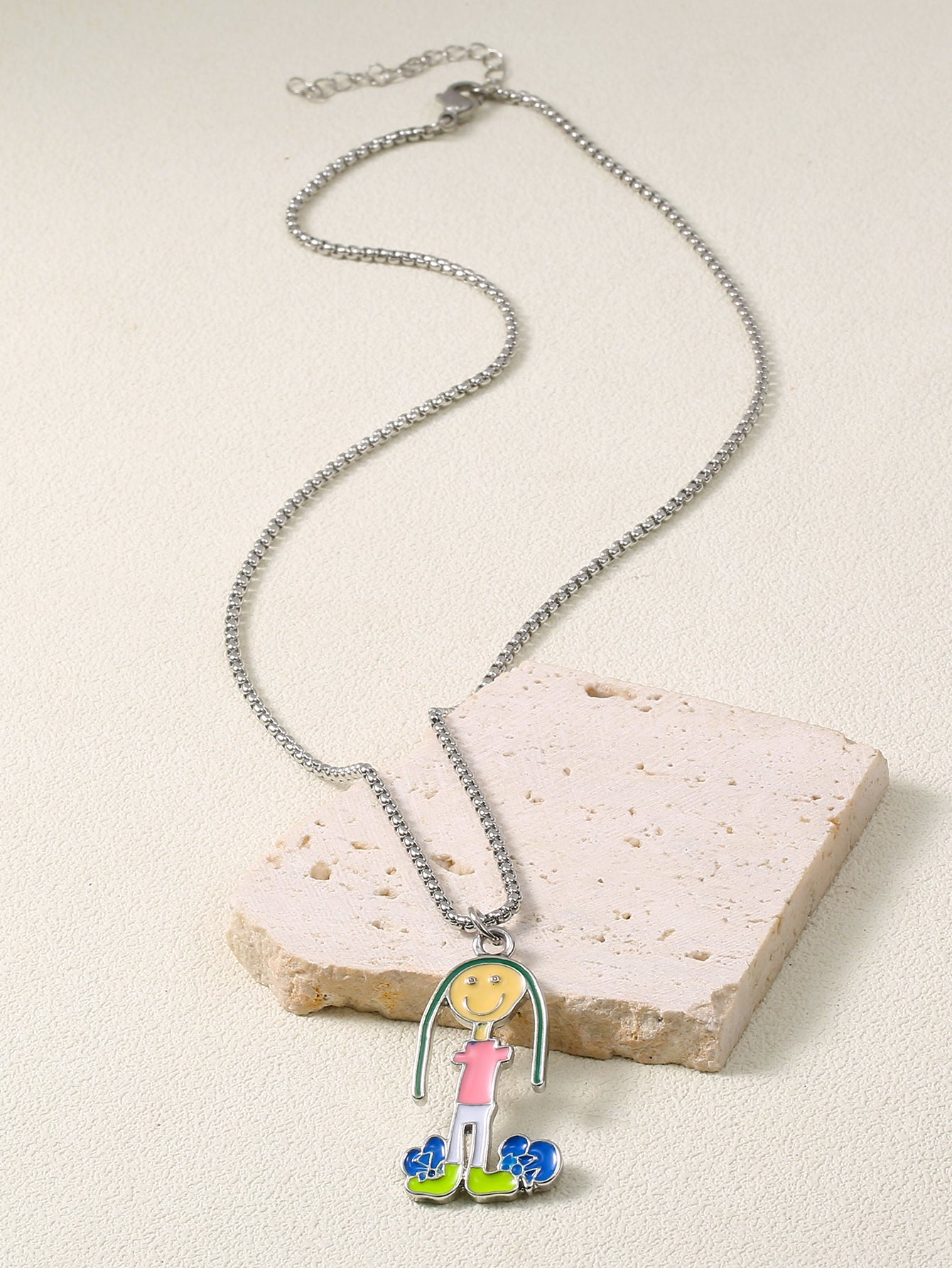Long Hair Girl Necklace