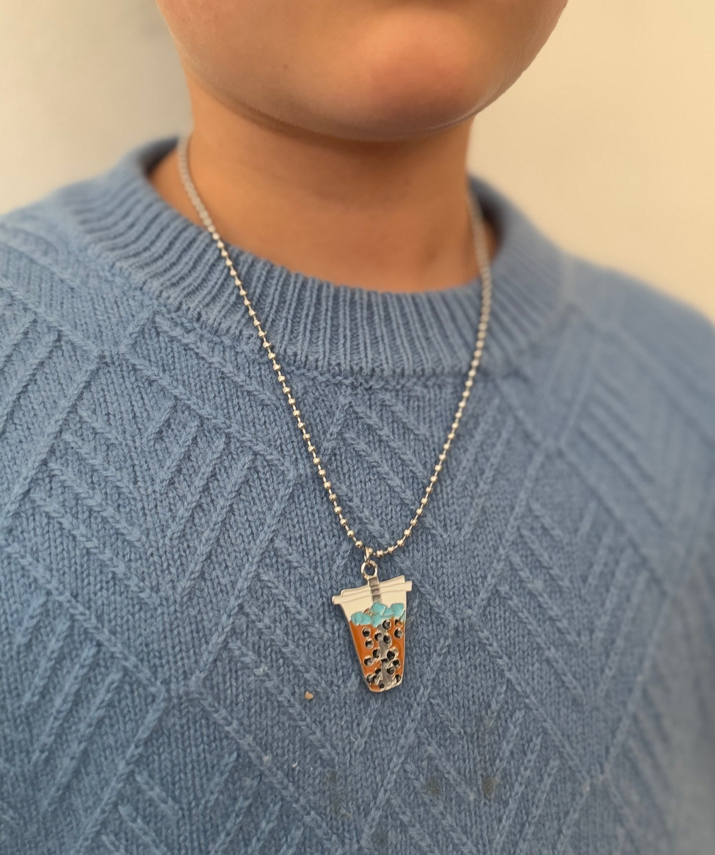 Boba Tea ( necklace )