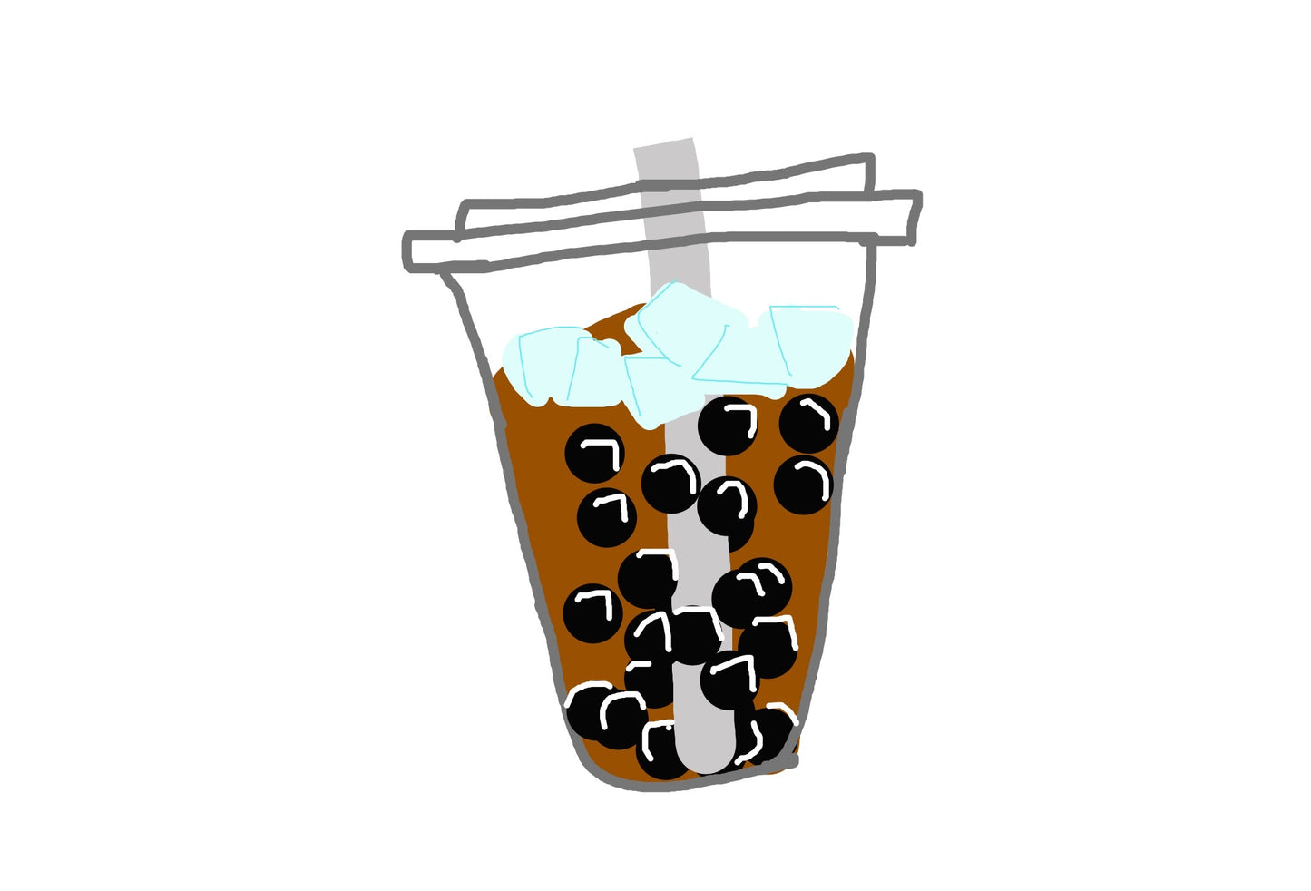 Boba Tea ( necklace )