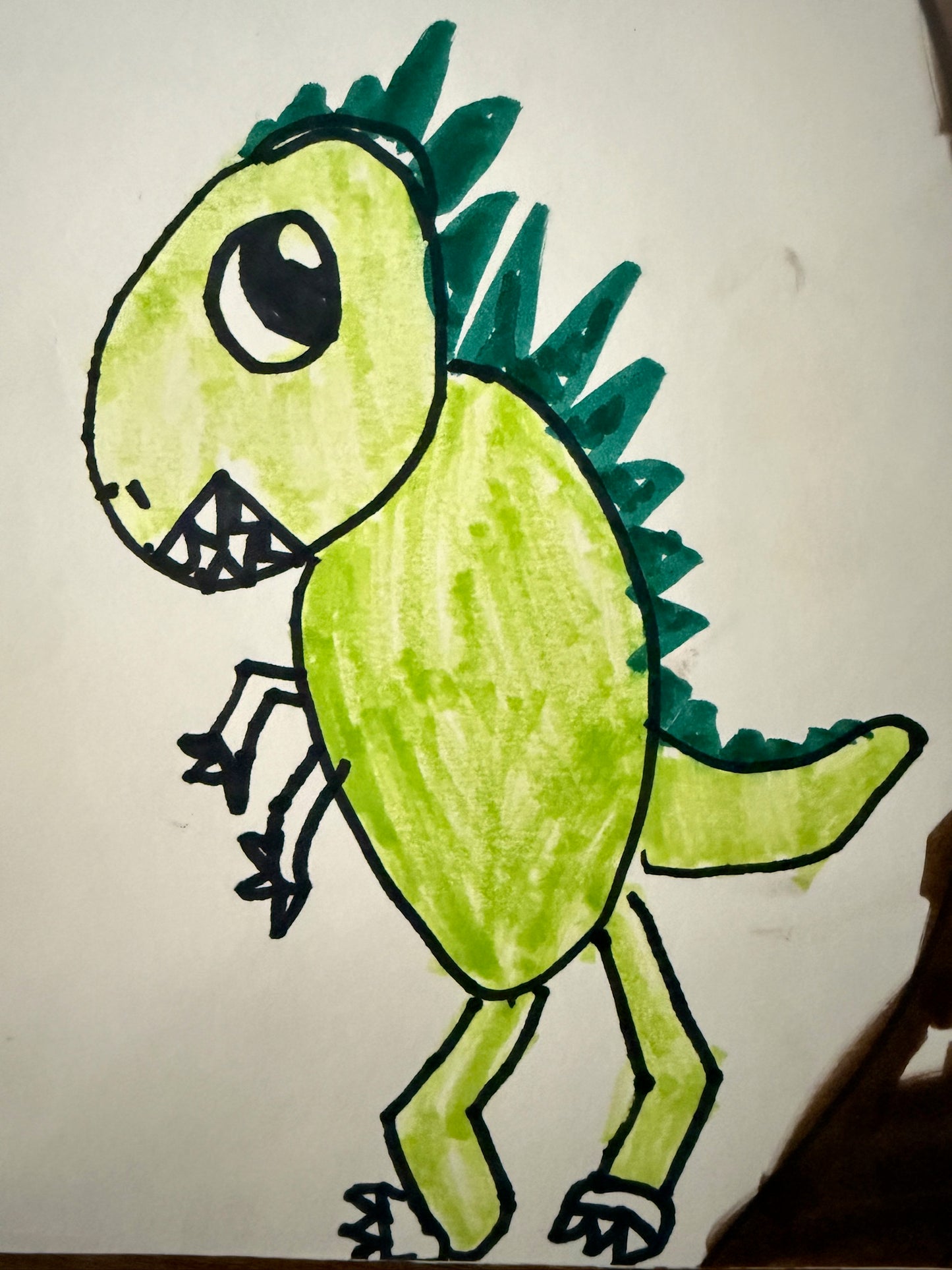 Green Cute Dino Monster Necklace