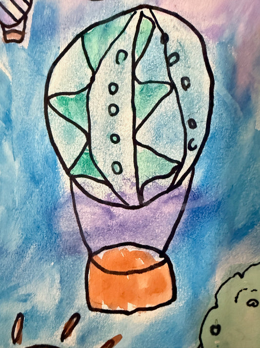Colorful Hot Air Balloon Necklace